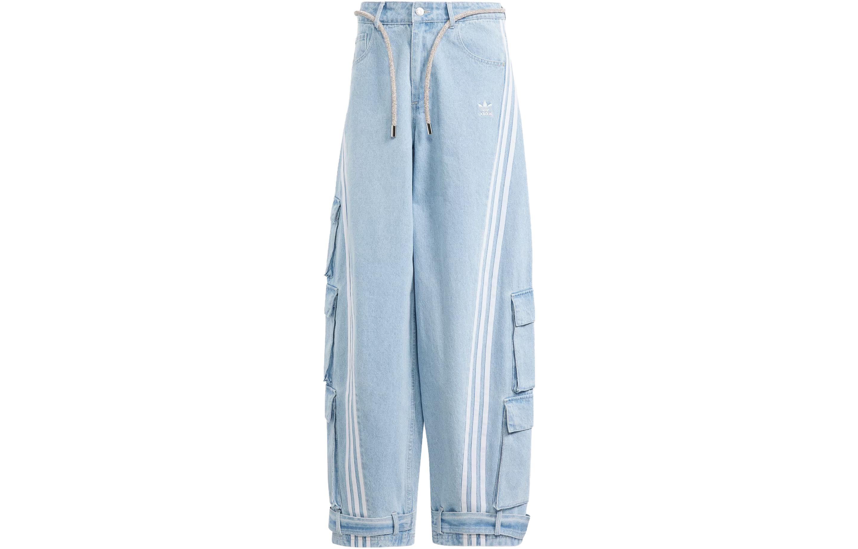 Adidas Originals Jeans Women's Blue 29 - POIZON