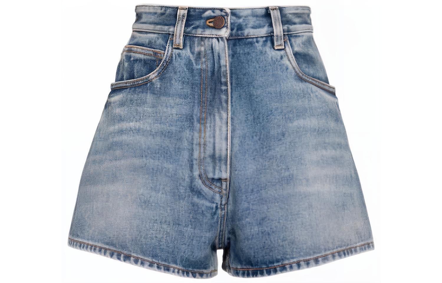 PRADA ロゴパッチデニムショーツ GFP52316PK F0V3N Prada Denim Shorts | italist