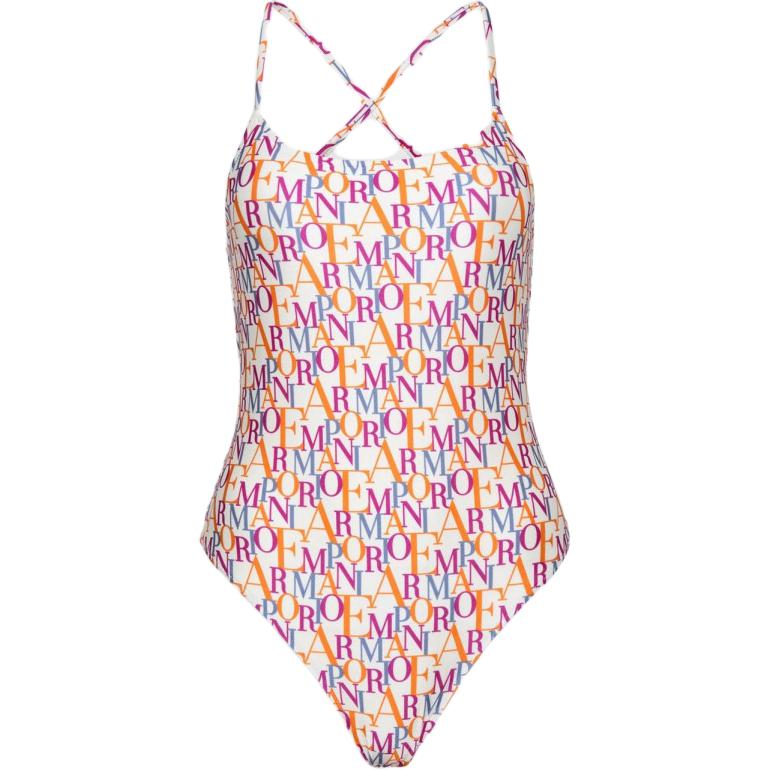 STRONG” Cotton Candy One-Piece Swimsuit W/Purple Font