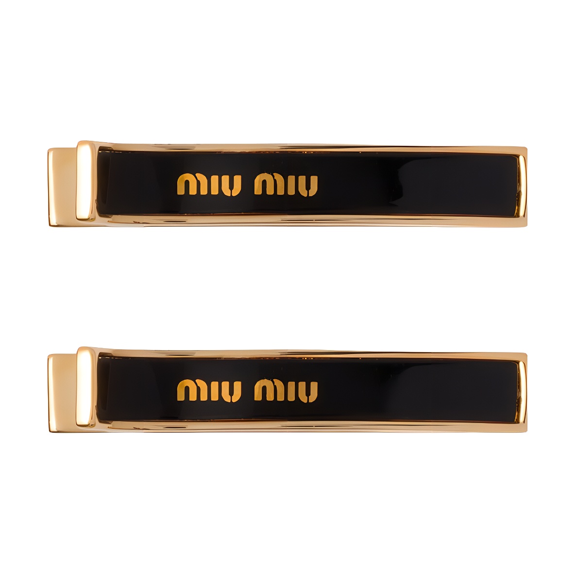 VIP【送料関税込】MIUMIU HAIR CLIPS - 3 PACK Miu Miu Set Of 3 Hair Clips in Oro | FWRD
