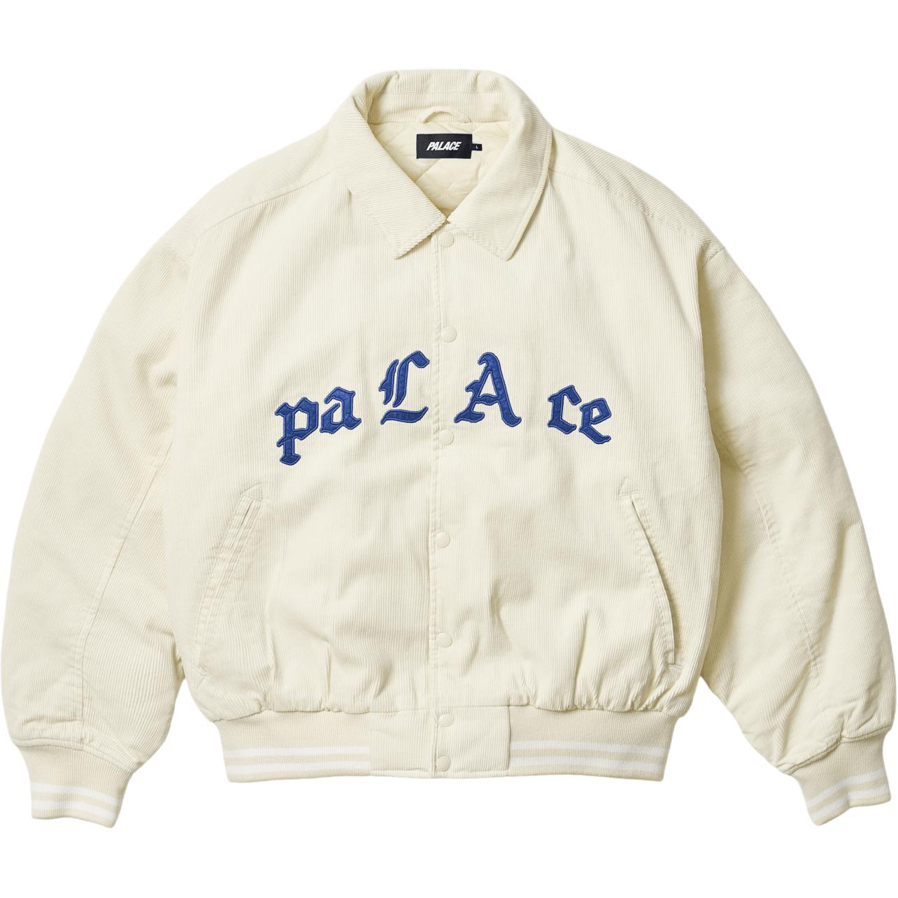 PALACE Sport Mit Floss Jacket Large Logo Zipper Unisex White