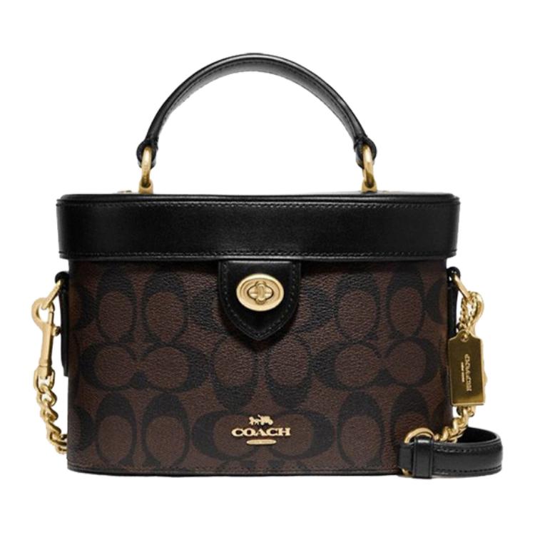 COACH Kay 20 Crossbody Bag Small Brown/Black - POIZON