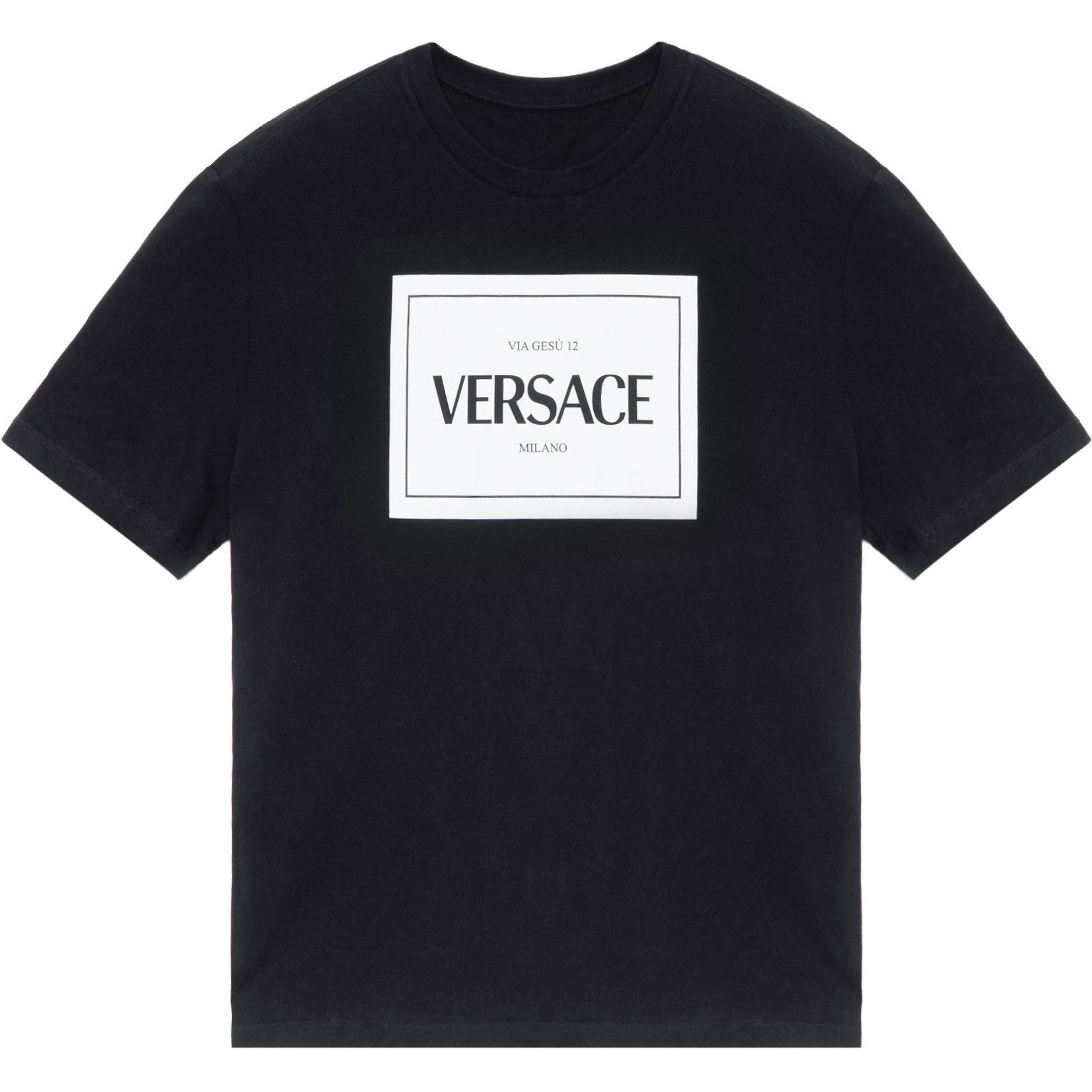 VERSACE T-Shirts Men Black - POIZON