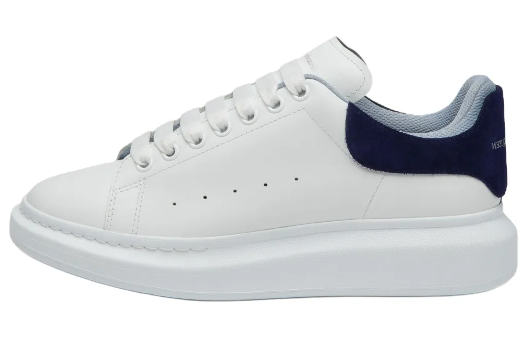 Alexander McQueen Oversized Double Heel White Navy Light
