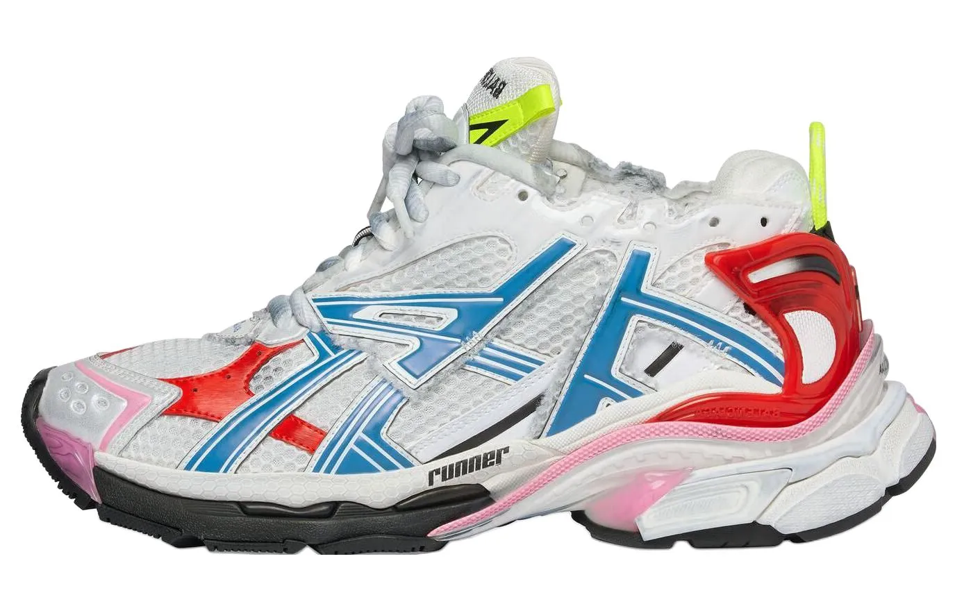 Balenciaga Runner Sneaker 'White Red Blue Pink' US M 13 - POIZON