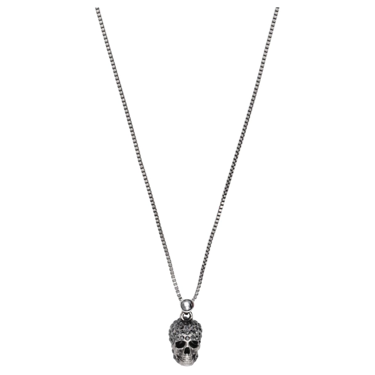 【関税&送料込】Alexander Mcqueen Skull Necklace In Palladiu eCom-809456J161N0926_F.jpg?v=1
