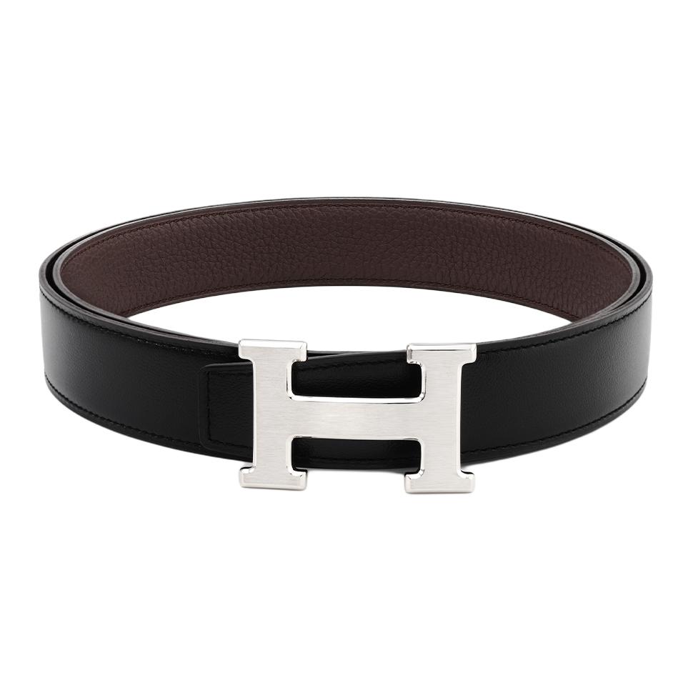HERMES Leather Belts Men Black - POIZON