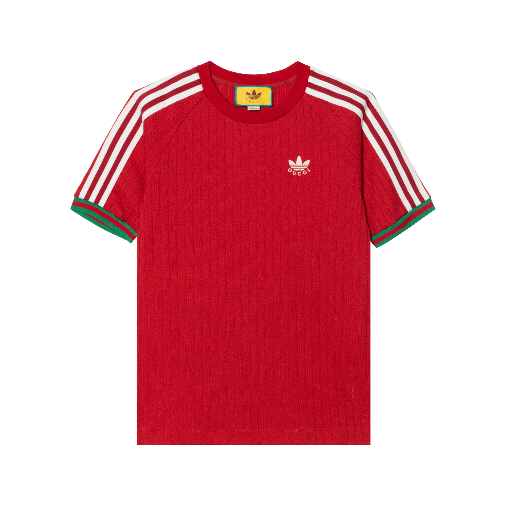 GUCCI X Adidas Jersey T-shirt Red XS - POIZON