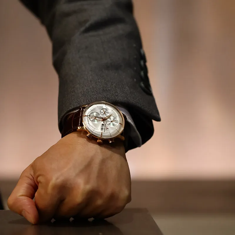 REEF TIGER Automatic Mechanical Movement Watch Men's Watches White Dial-5