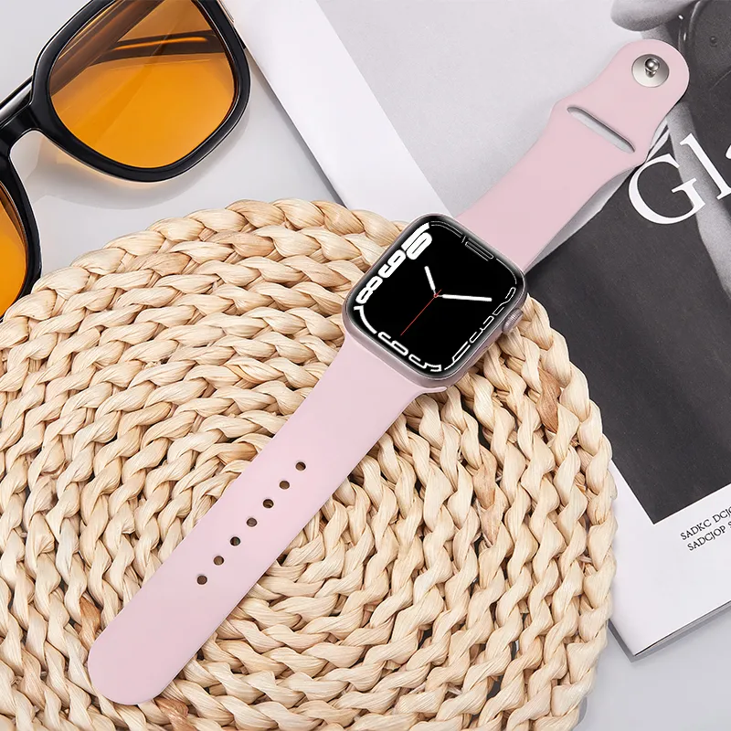 ZHISHENG Apple Compatibility Watch Band 38 45mm Watch Dial All Silicone Material-22