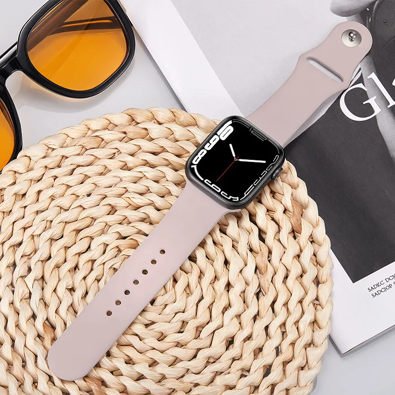 ZHISHENG Apple Compatibility Watch Band 38/40/41/42/44/45/49 All Silicone Material-15