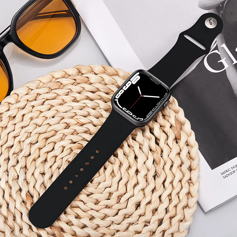 ZHISHENG Apple Compatibility Watch Band 38/40/41/42/44/45/49 All Silicone Material-7