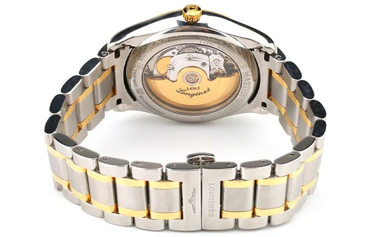 LONGINES Master Collection Automatic Mechanical Movement Men's Watches Watch 38.5mm Gold Dial Stainless Steel Watchband-1