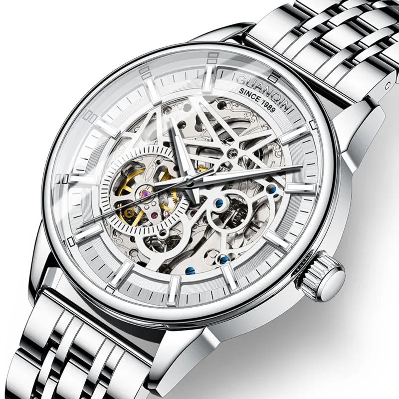 GUANQIN Automatic Mechanical Movement Men's Watches White Dial-1
