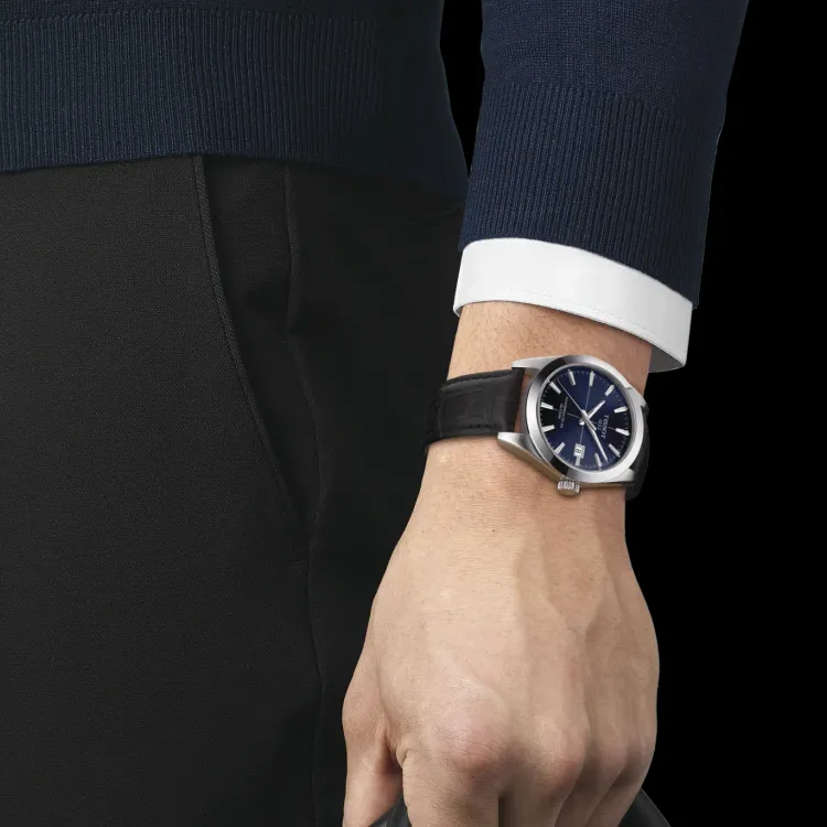 TISSOT Windy Collection Automatic Mechanical Movement Men's Watch Blue Dial-4