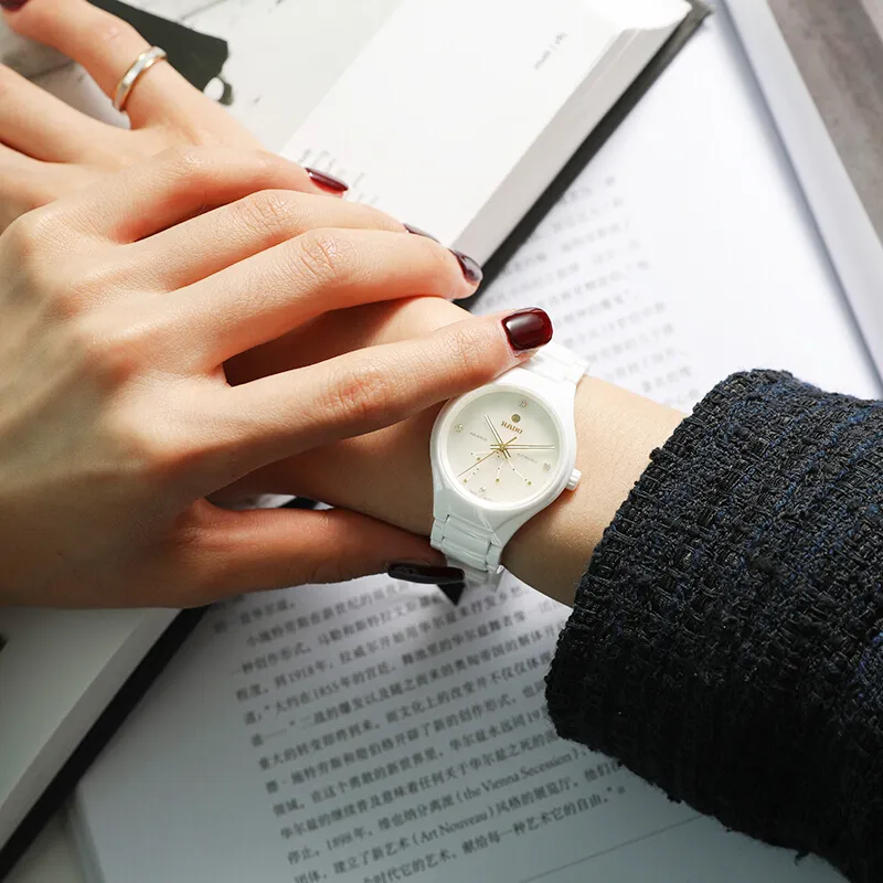 RADO Realme Collection Automatic Mechanical Movement Women's Watch 30mm White Dial Ceramic Watch Case Ceramic Strap-3