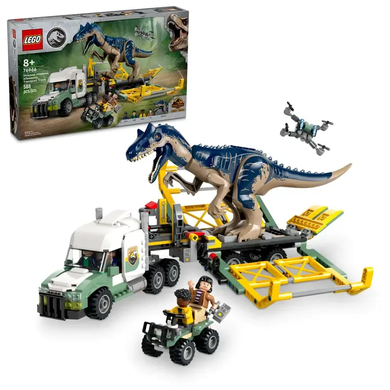 LEGO Dinosaur Mission Prehistoric Transport Vehicle Building Blocks 588pcs 76966-3