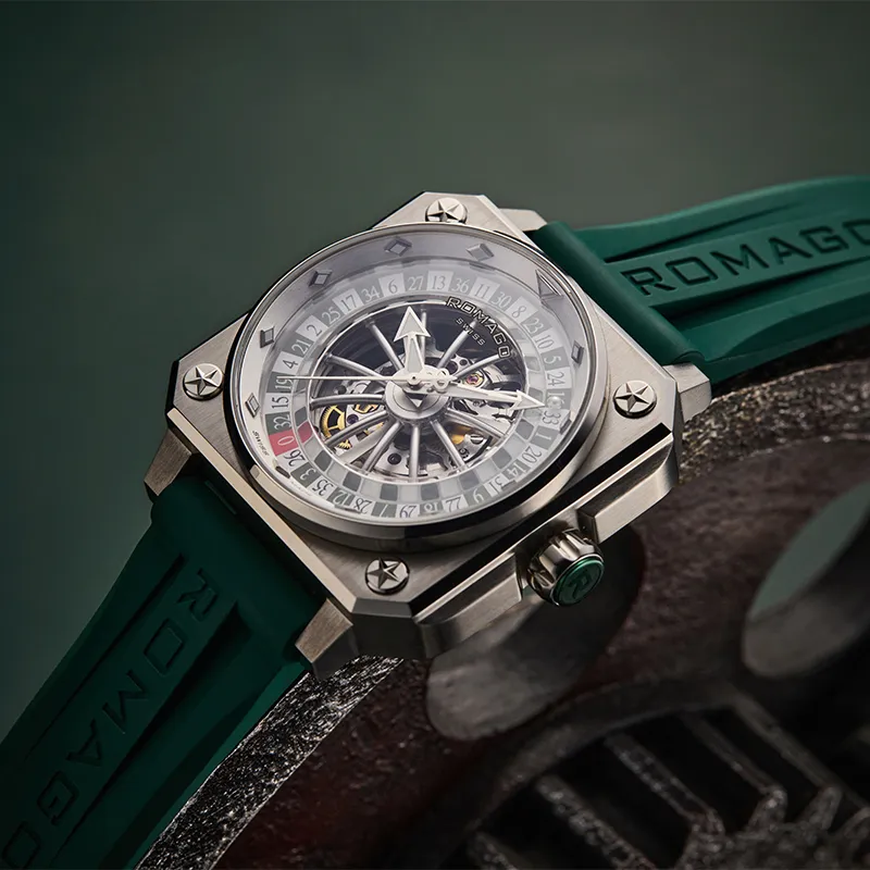 ROMAGO Automatic Mechanical Movement Men's Watches Watch Green Dial-2
