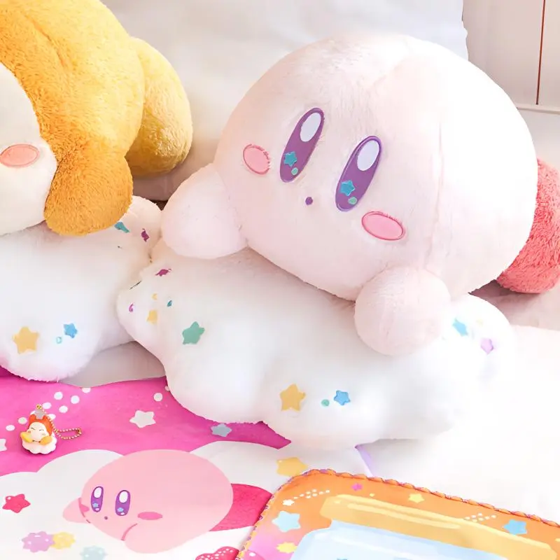 BANPRESTO Ichiban Kuji Kirby Cloud Candy A Prize Cloud Kirby Dolls Plush Doll 26cm Height-3