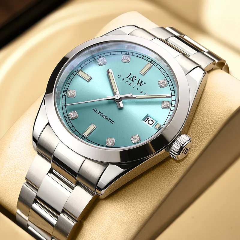 I&W CARNIVAL HWGUOJI Automatic Mechanical Movement Watch Men's Watches Gray Dial-50
