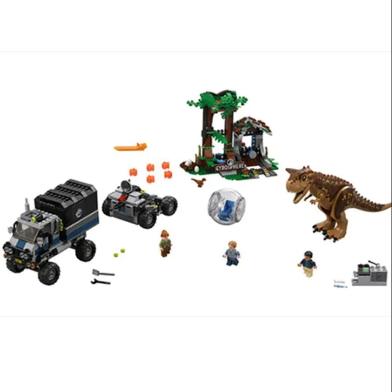 LEGO Jurassic Character World Collection, Tyrannosaurus Rex Spin Chamber Great Escape Building Blocks 301 600 75929-3