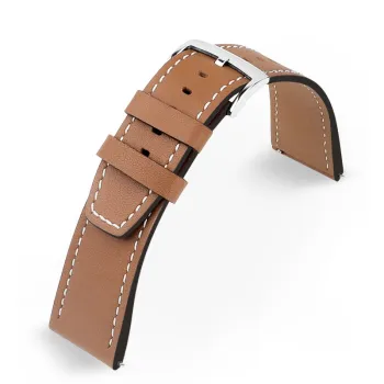 MILANQIAN M&Q Huawei Compatibility Watch Band 22mm Genuine Leather Material