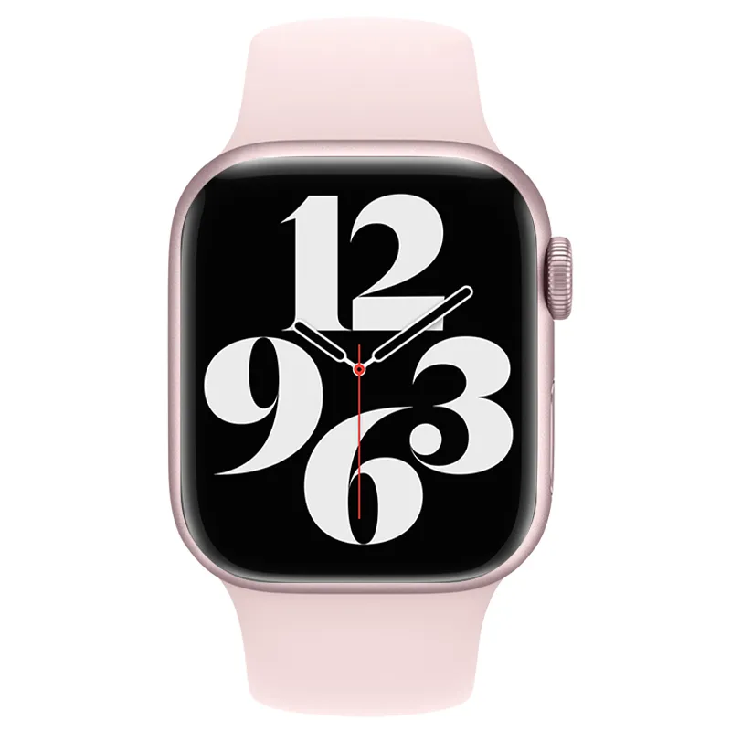 MILANQIAN M&Q Apple Compatibility Watch Band 38 45mm Watch Dial All Silicone Material-1