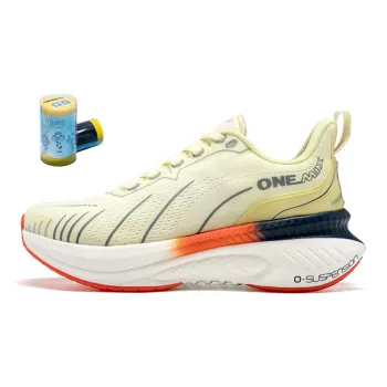 ONEMIX Shock Absorber Low-Top Running Shoes Unisex Bentley White Beige White