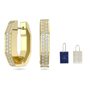 Swarovski Dextera Crystal Embellished Hoop Earrings