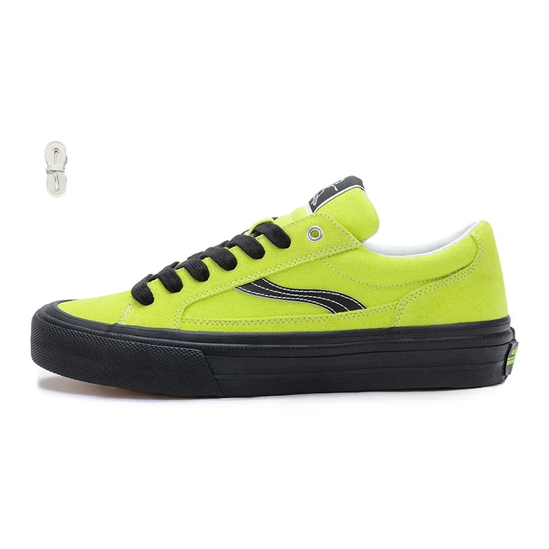 OddCIRKUS Astley Neon Balance Abrasion Resistant Slip Resistant Low Top Skateboard Shoes Unisex Lemon-0