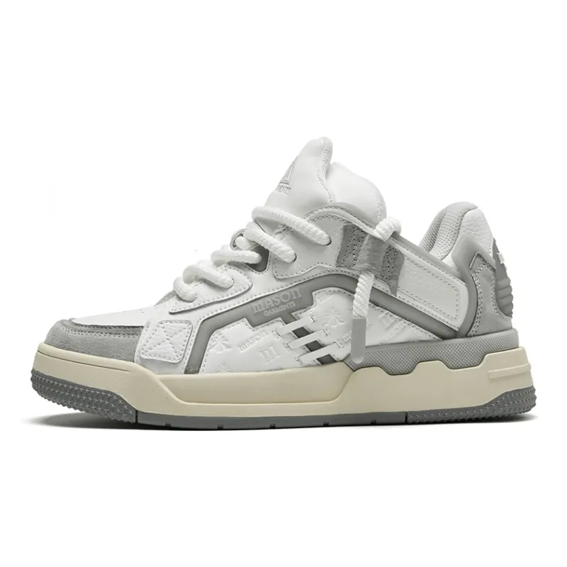 Masongarments Staircase Skateboard Shoes Unisex Ivory White-0