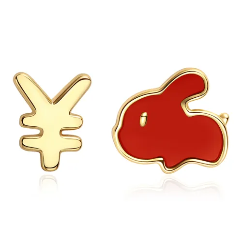 FANCI S925 Silver Stud Earrings Women's