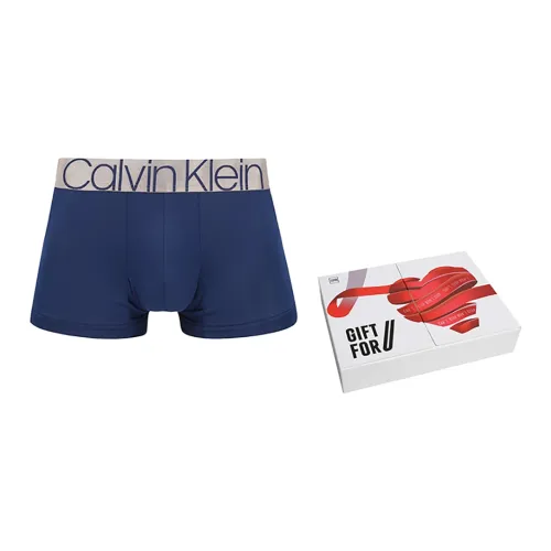 CK/Calvin Klein Glazing Gravity Band Underpants Men's 1 Pack Gift Box Set Navy Blue