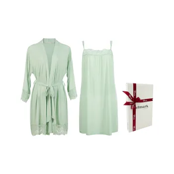 Selmark Pajama Gift Boxes Women's Solid Color