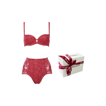 Selmark Underwear Set Women's Gift Box Set Red