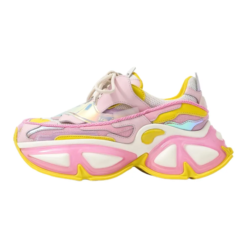 VINYVIOLA Cushioned Wear Resistant Height Increasing Low Top Chunky Sneakers Unisex-20