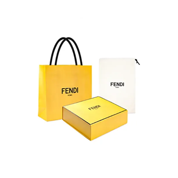 FENDI Jacquard Tote Bag Shopping Bag Handbag Men's Blue-5
