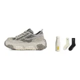 Ggi Xingyun Collection Skateboard Shoes Unisex Low-Top Gray/White