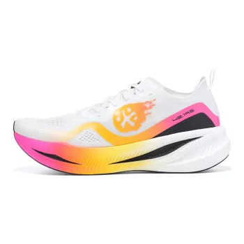 BMAI Carbon FLY Running Shoes Men Mid Top White/Blue/Pink