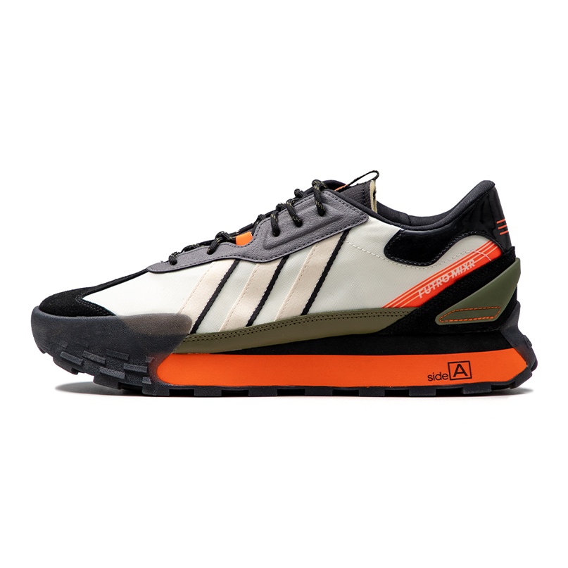 Adidas neo shoes black and orange hotsell