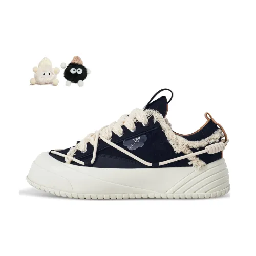 ON MAX Paper Airplane Series Skateboard Shoes Unisex Vintage Black