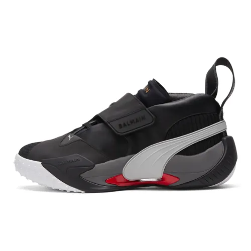 PUMA X Balmain Court Black High Risk Red