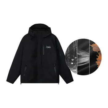 ER Water Resistant Windproof UV Protection Warm Water Repellent Windbreaker Jacket Unisex Blue