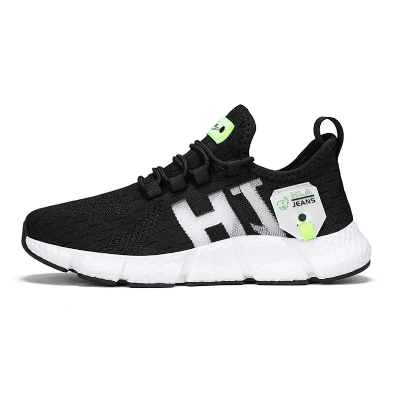 HLA JEANS Cushioning Abrasion Resistant Breathable Low Top Running Shoes Unisex-0