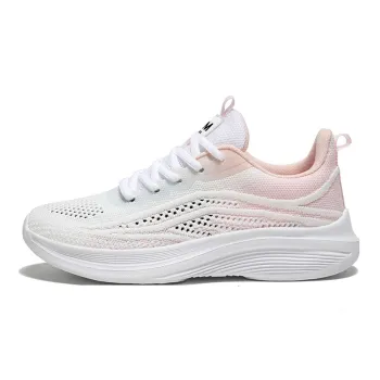 OUGLEMEN Cushioning Breathable Lightweight Rebound Low-Top Running Shoes Women's