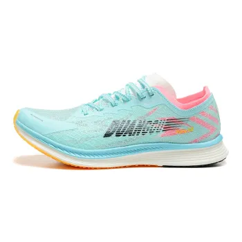 DUANGOU Running Shoes Unisex Low Top Pink Green/Blue Yellow