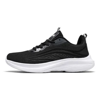 OUGLEMEN Shock-Absorbing Non-Slip Wear-Resistant Breathable Balanced Low-Top Running Shoes Unisex