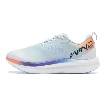 QIAODAN Strong Winds SE Cushioning Anti Slip And Wear Resistant Low Top Running Shoes Men's White Blue
