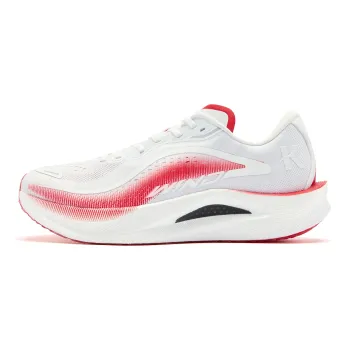 QIAODAN Strong Winds 2.0 Running Shoes Men Low Top Tomato Red Lightning Blue