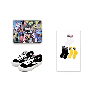 Odd CIRKUS x Vision Street Wear Astley Pro Anti-Slip Wear-Resistant Low-Top Skateboard Shoes Unisex Black